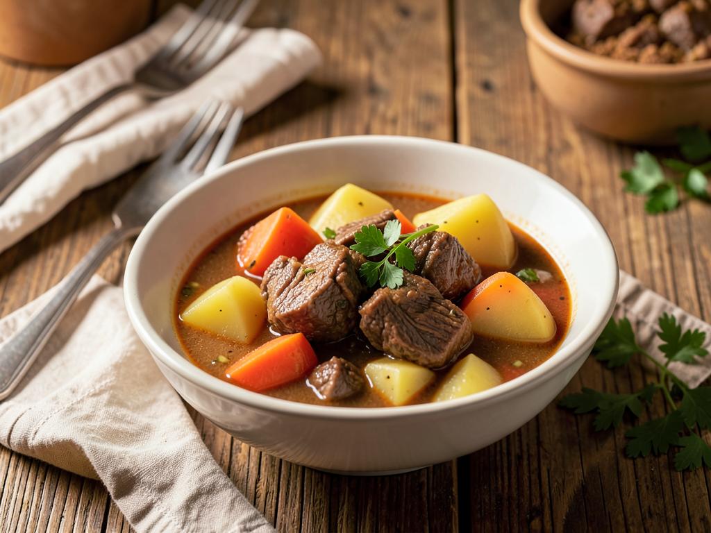 Estofado de ternera con patatas